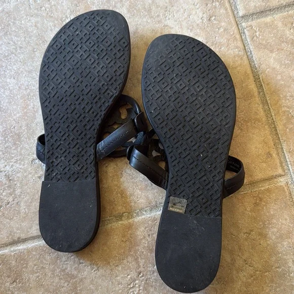 Tory Burch Miller Black Sandals with Embellished Detail 6.5 - Picture 5 of 5